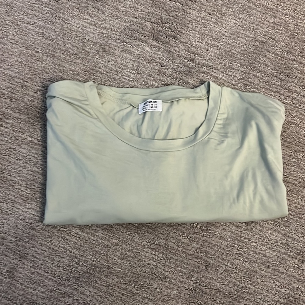Cotton:on green, short sleeve shirt,Wick a material